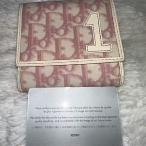 Vintage Christian Dior Pink  1 Bifold Wallet